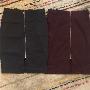 High waist pencil skirt